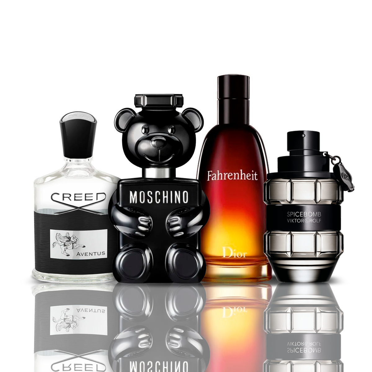 Комплект от 4 парфюма | Creed Aventus + Fahrenheit + SpiceBomb + Toy Boy Moschino 100 ml