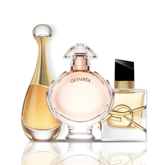 Комплект от 3 парфюма | J'Adore Dior + Olympea + Yves Saint Laurent Libre